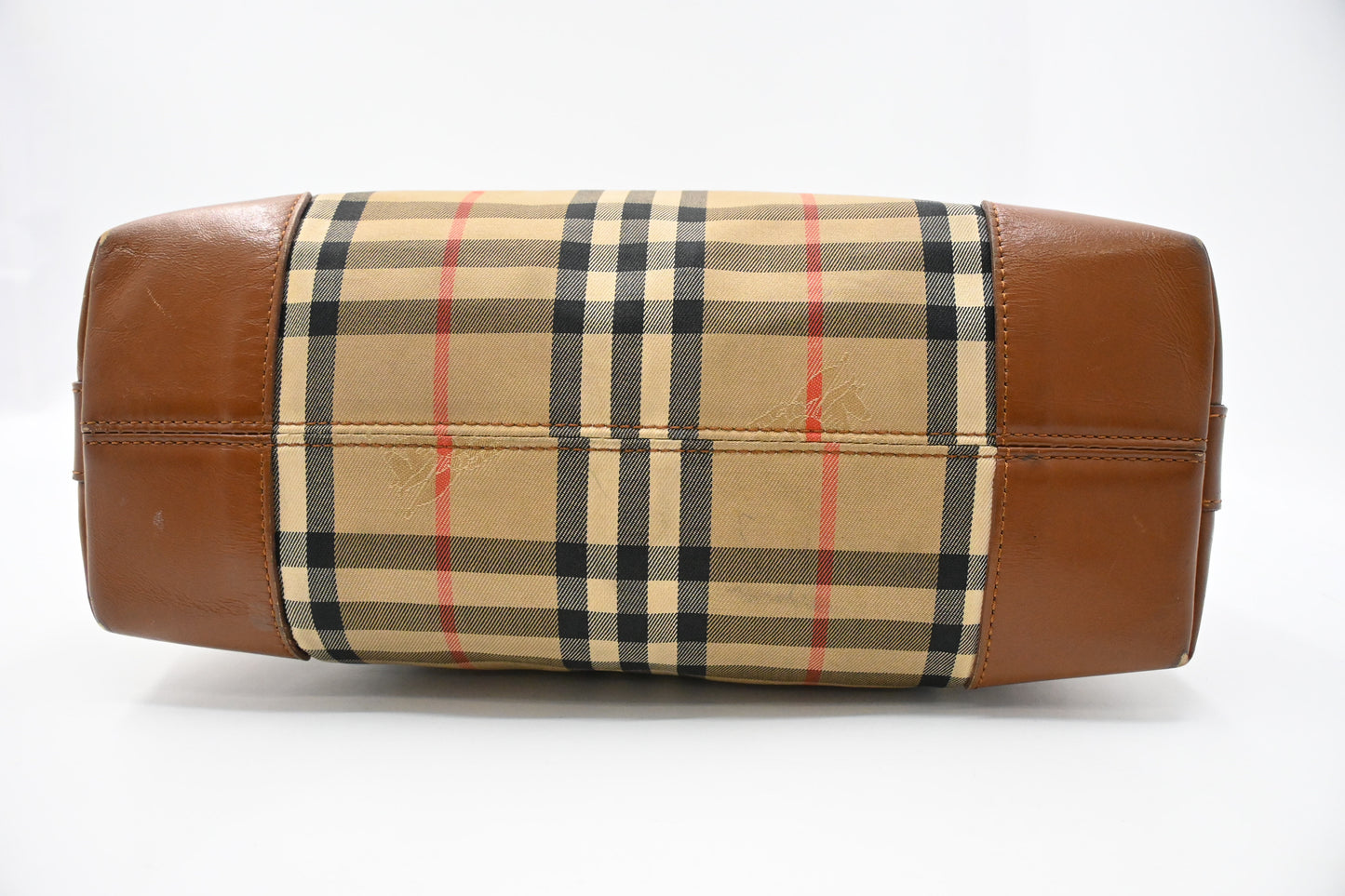 Burberry Shoulder Bag in Check Coated Canvas