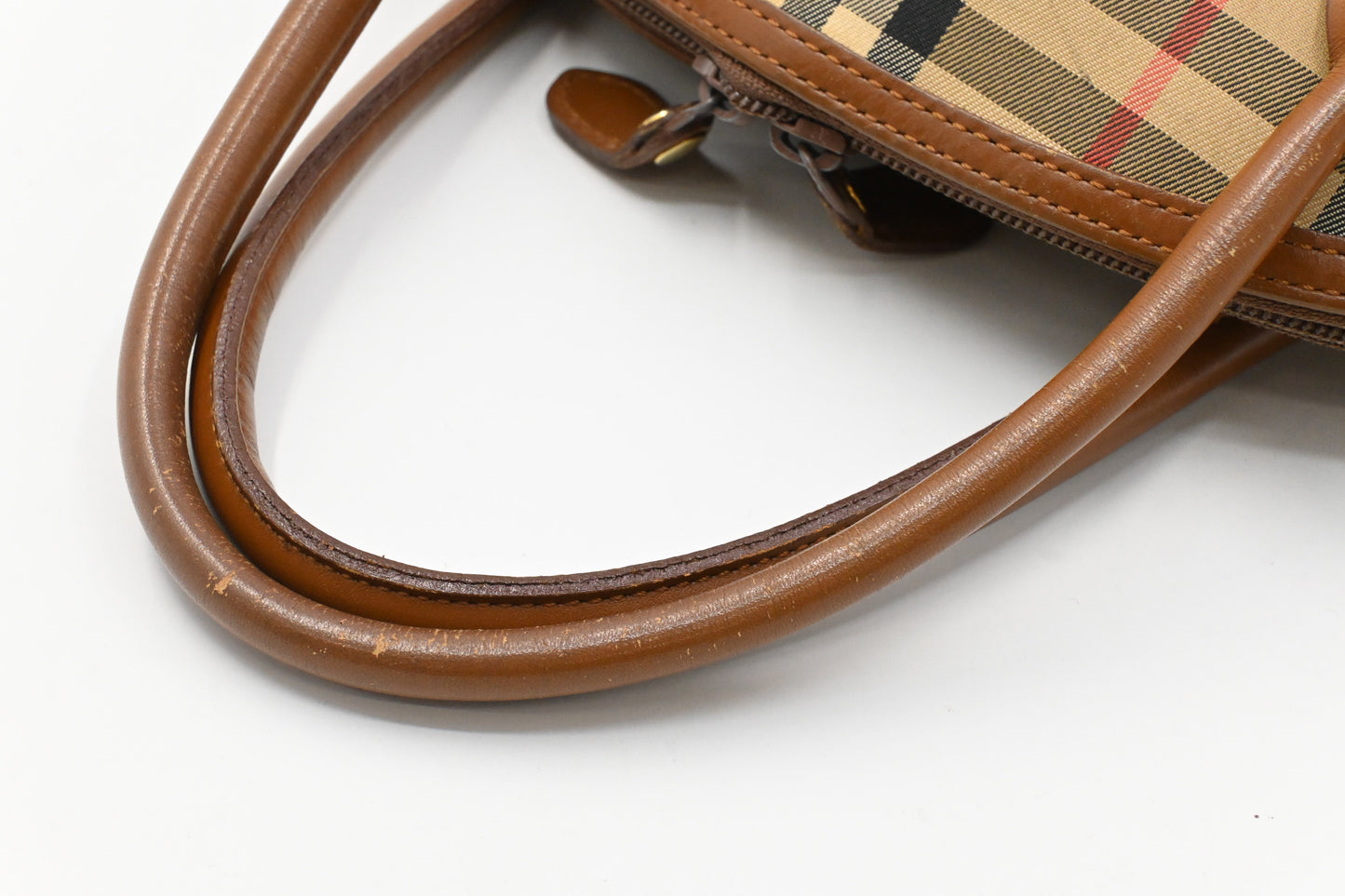 Burberry Shoulder Bag in Check Coated Canvas