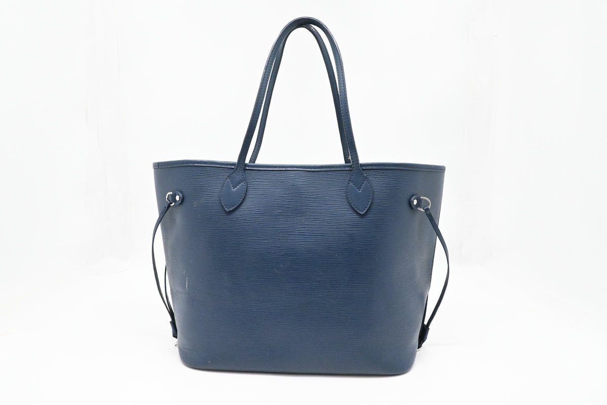 Louis Vuitton Neverfull MM in Blue Epi Leather