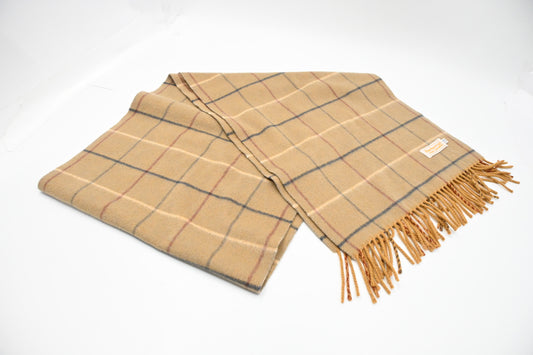 Burberry Scarf in Brown Checked Cashmere