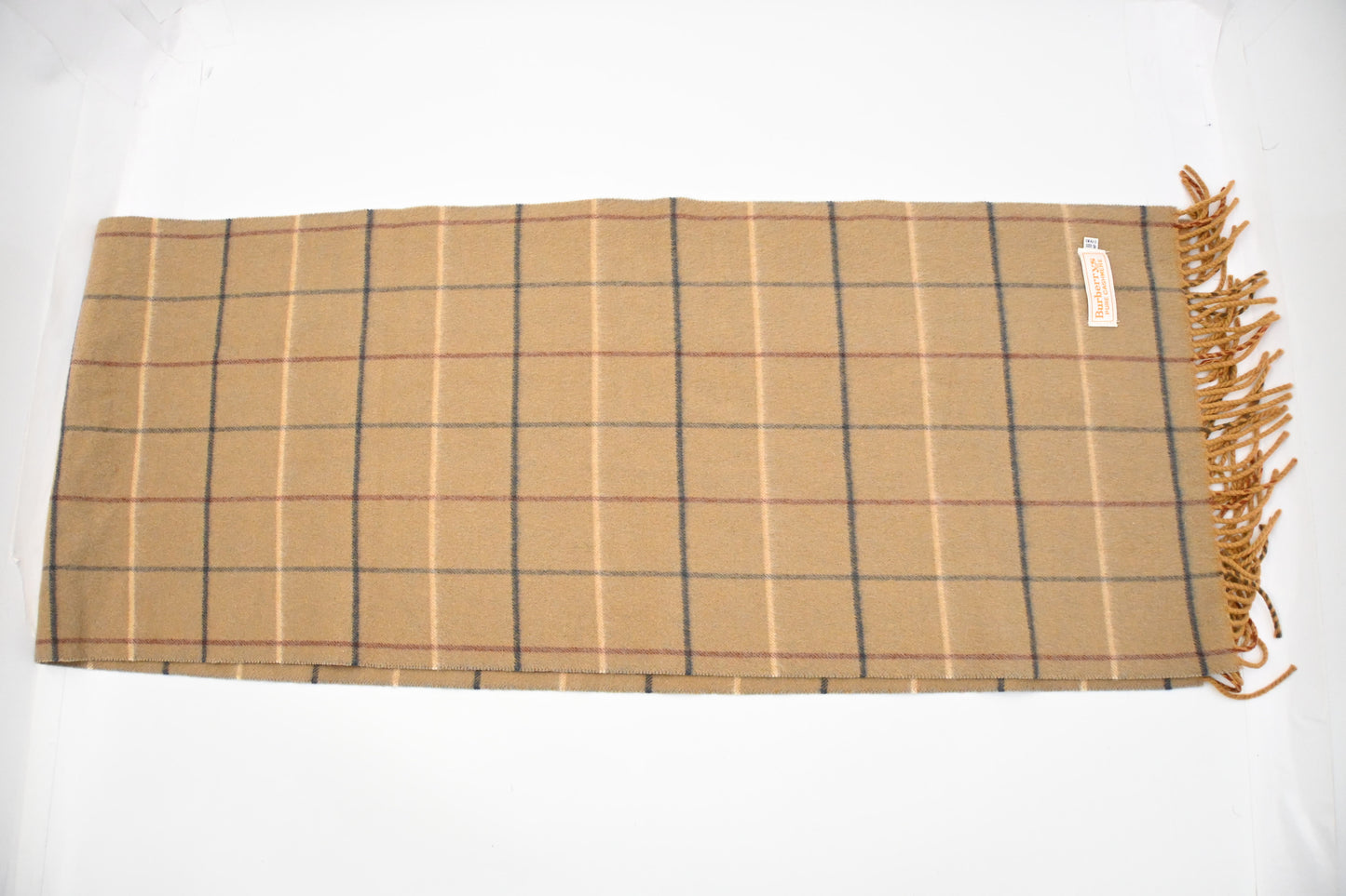 Burberry Scarf in Brown Checked Cashmere