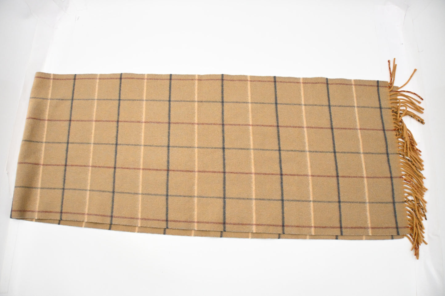 Burberry Scarf in Brown Checked Cashmere