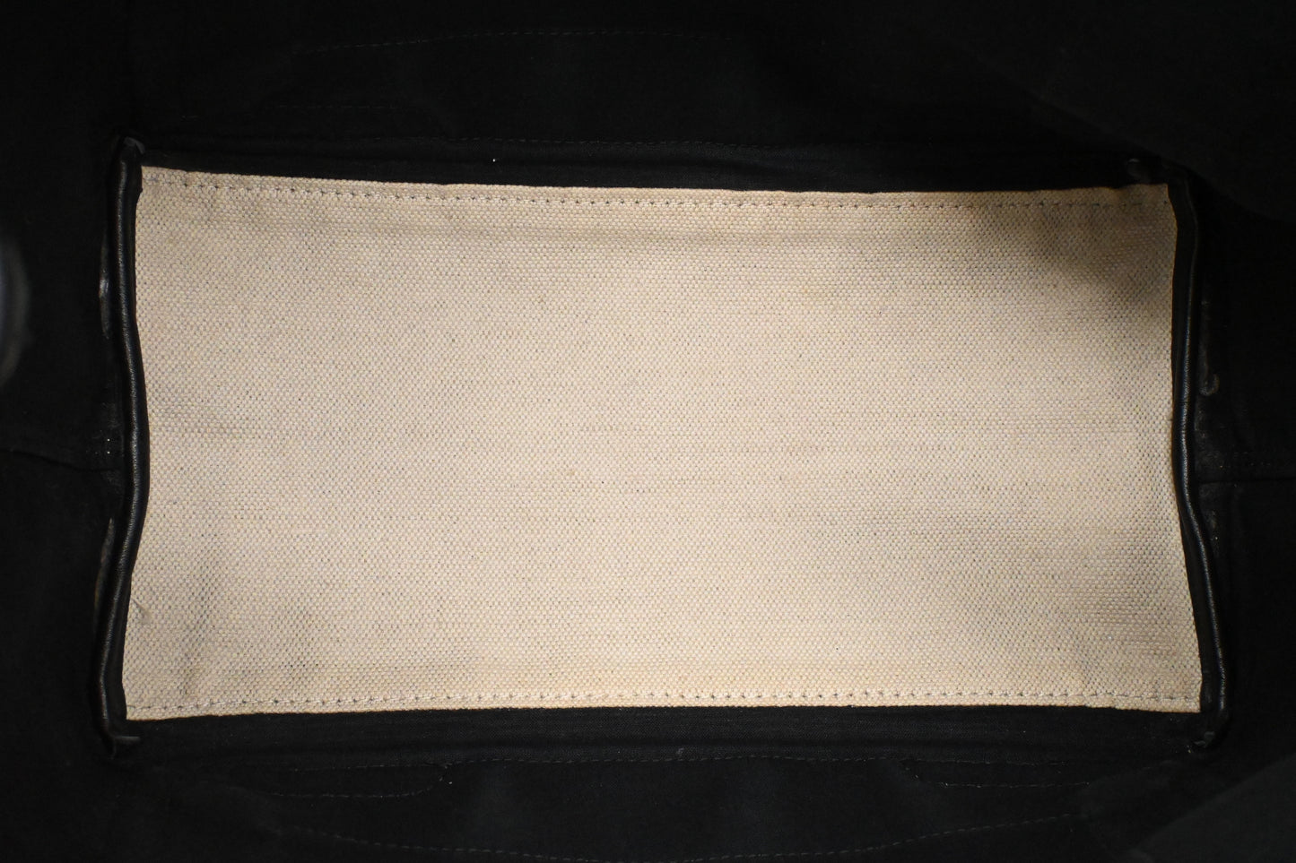 Balenciaga Cabas in White and Black Canvas