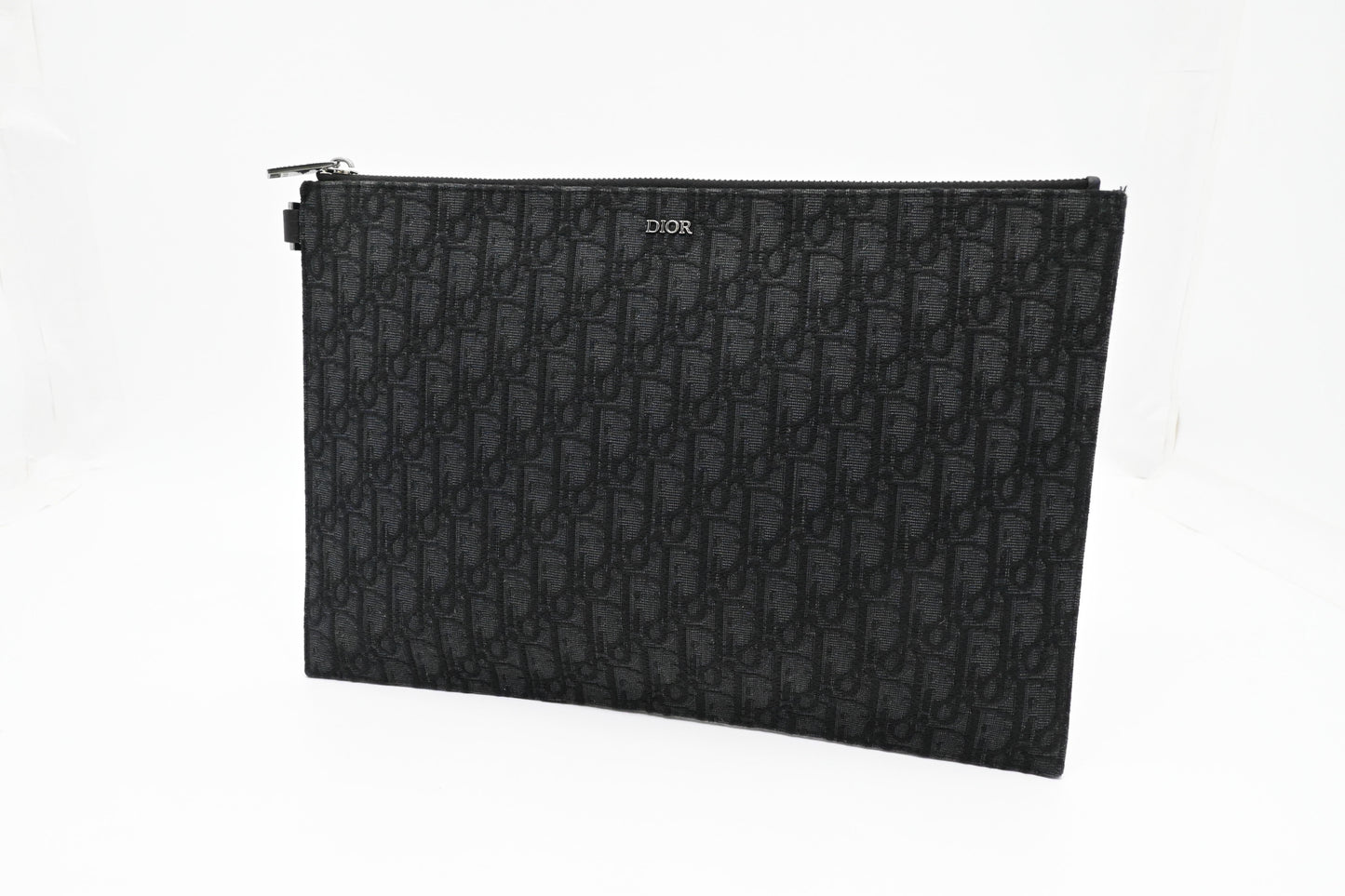 Dior Clutch in Black Oblique Canvas