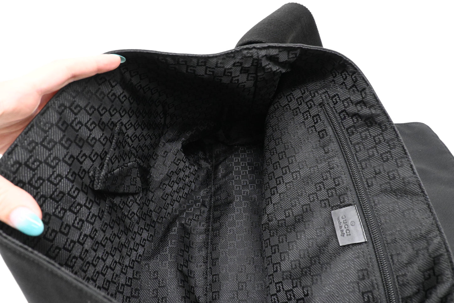 Gucci Messenger Bag in Black Canvas