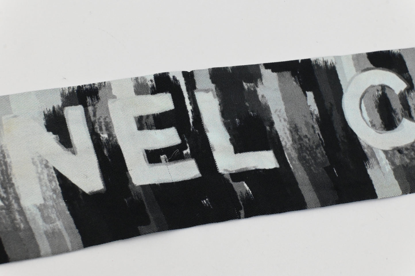 Chanel Bandeau in Mint and Black Silk