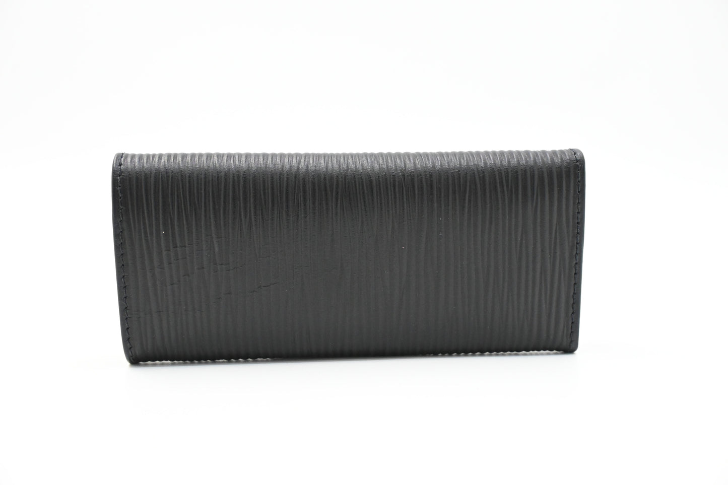 Fendi Key Case in Black Textured Leather