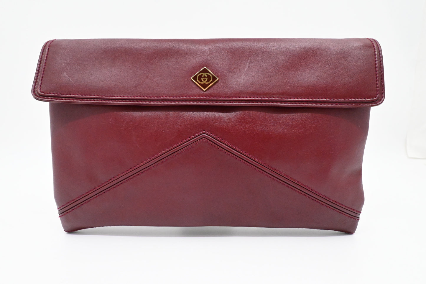 Gucci Clutch in Burgundy Leather