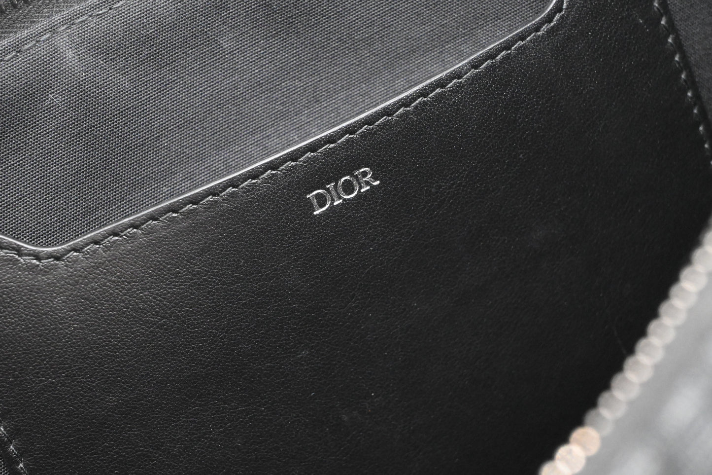Dior Clutch in Black Oblique Canvas