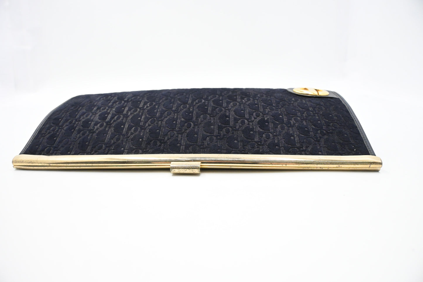 Dior Clutch in Black Oblique Leather
