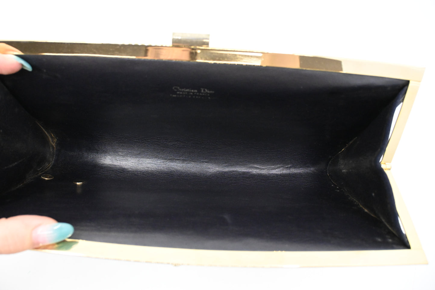 Dior Clutch in Black Oblique Leather