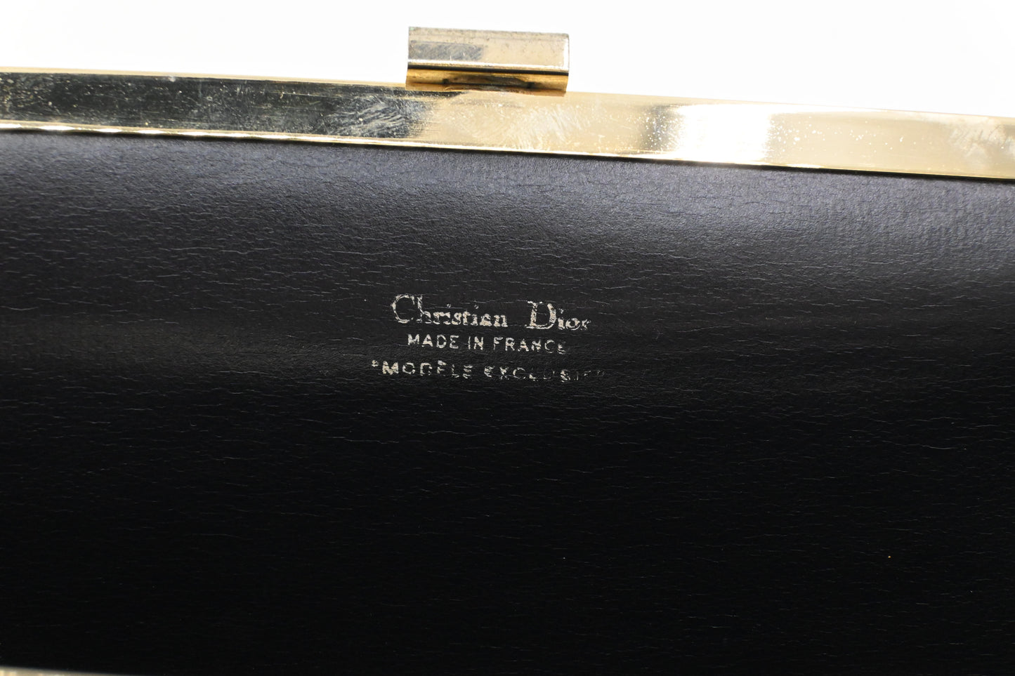 Dior Clutch in Black Oblique Leather