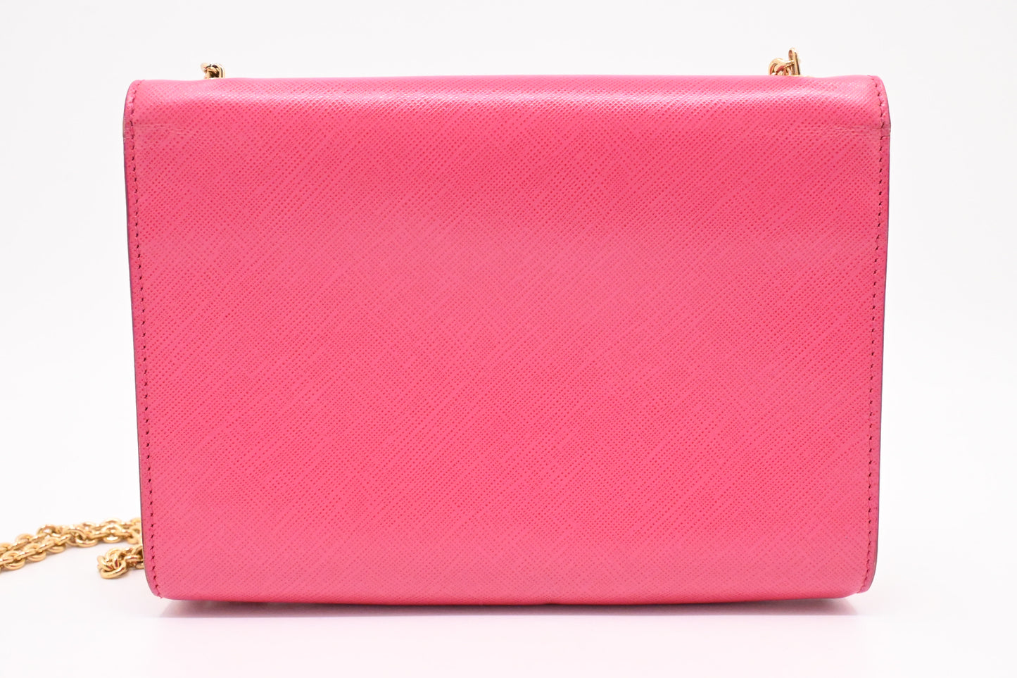 Ferragamo Chain Crossbody in Pink Leather