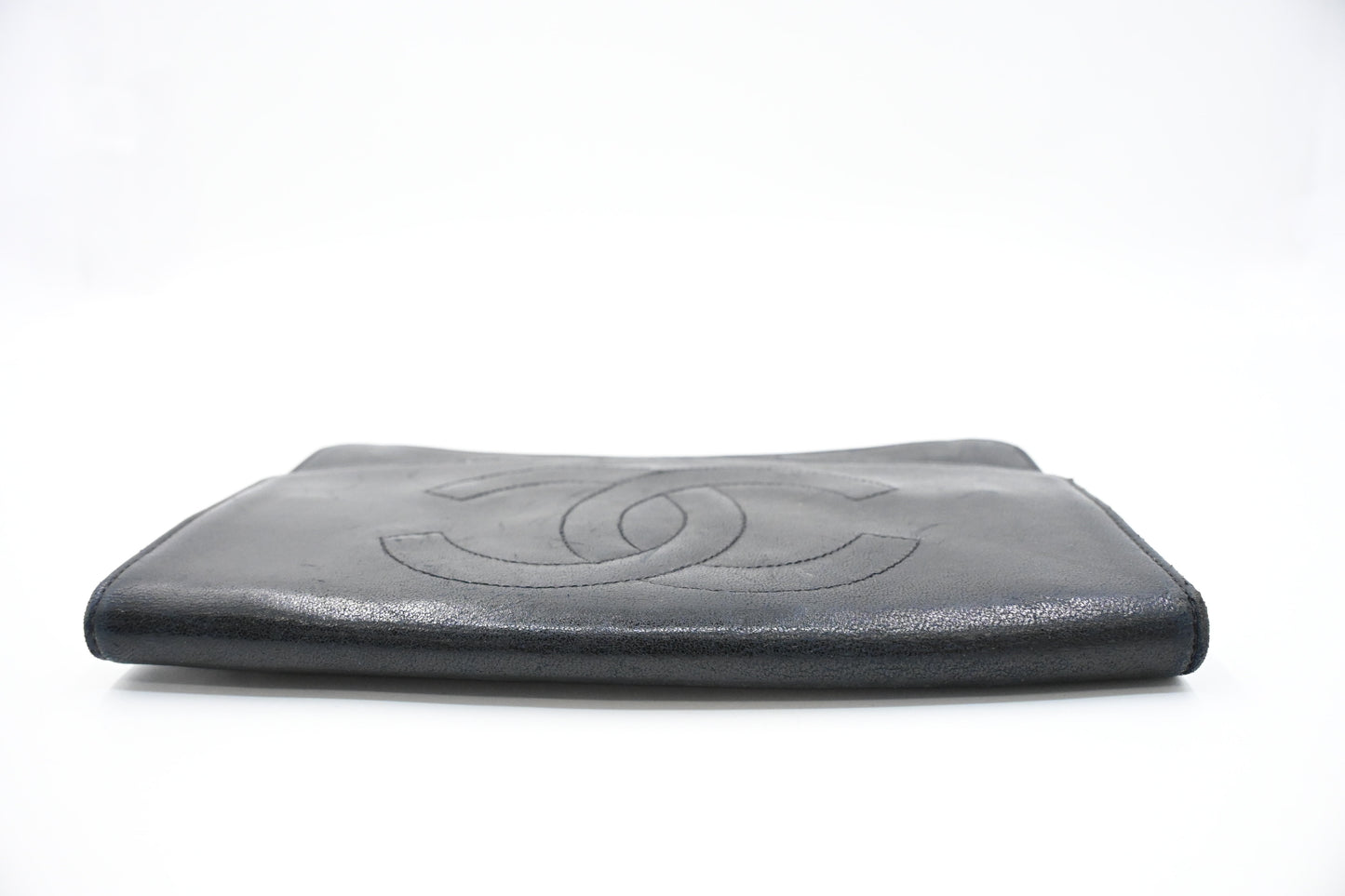 Chanel Long Wallet in Black Leather
