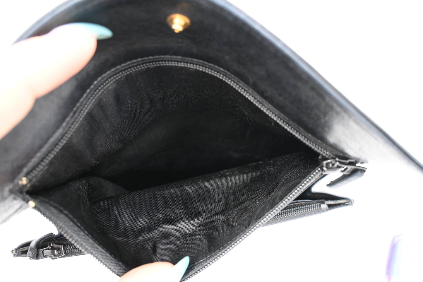 Chanel Long Wallet in Black Leather