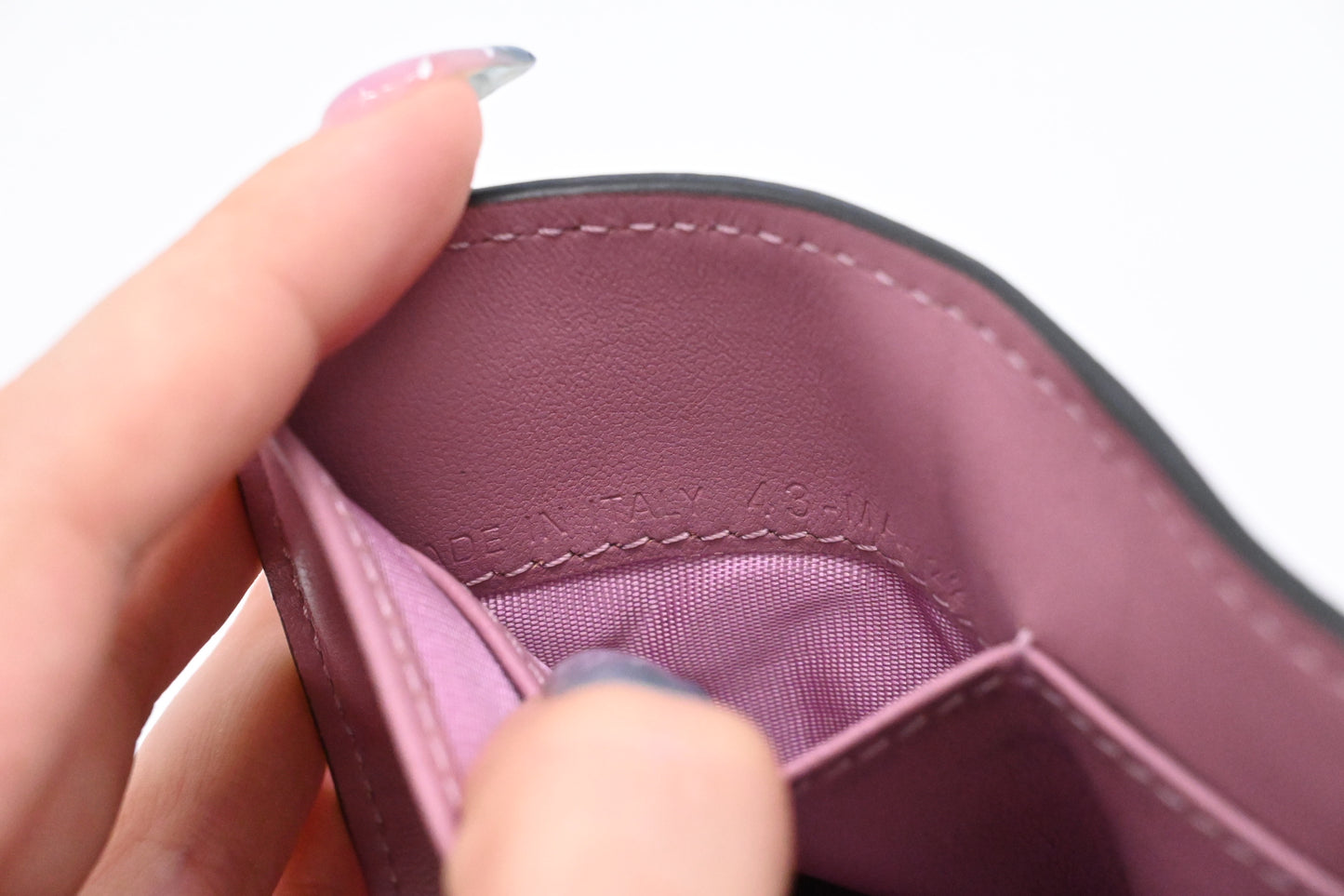 Dior Saddle Compact Wallet in Pink Leather