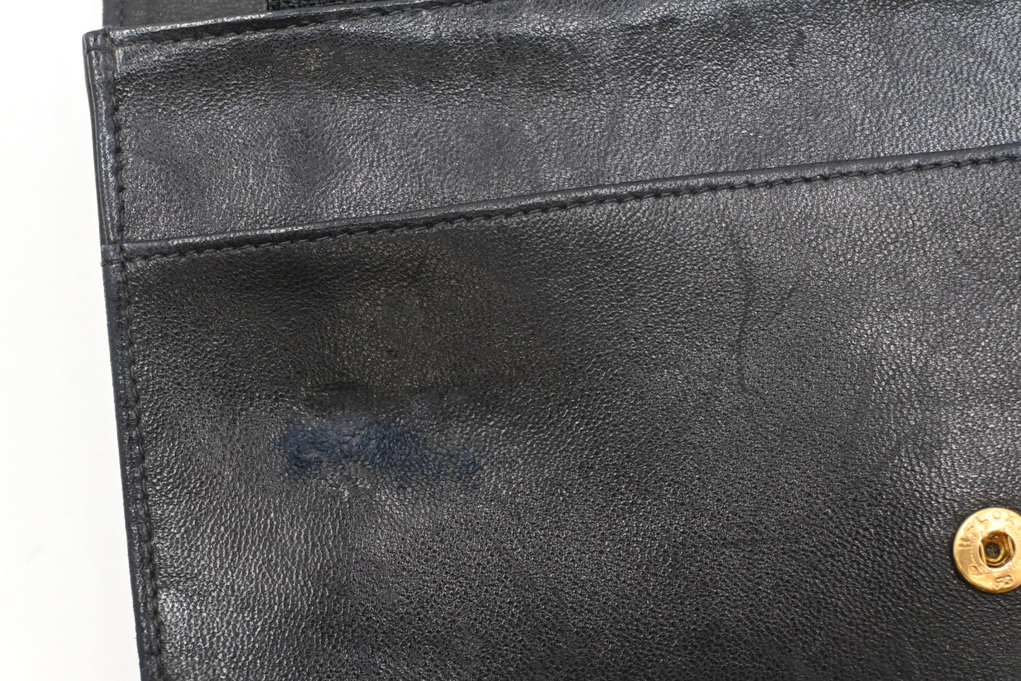 Chanel Long Wallet in Black Leather