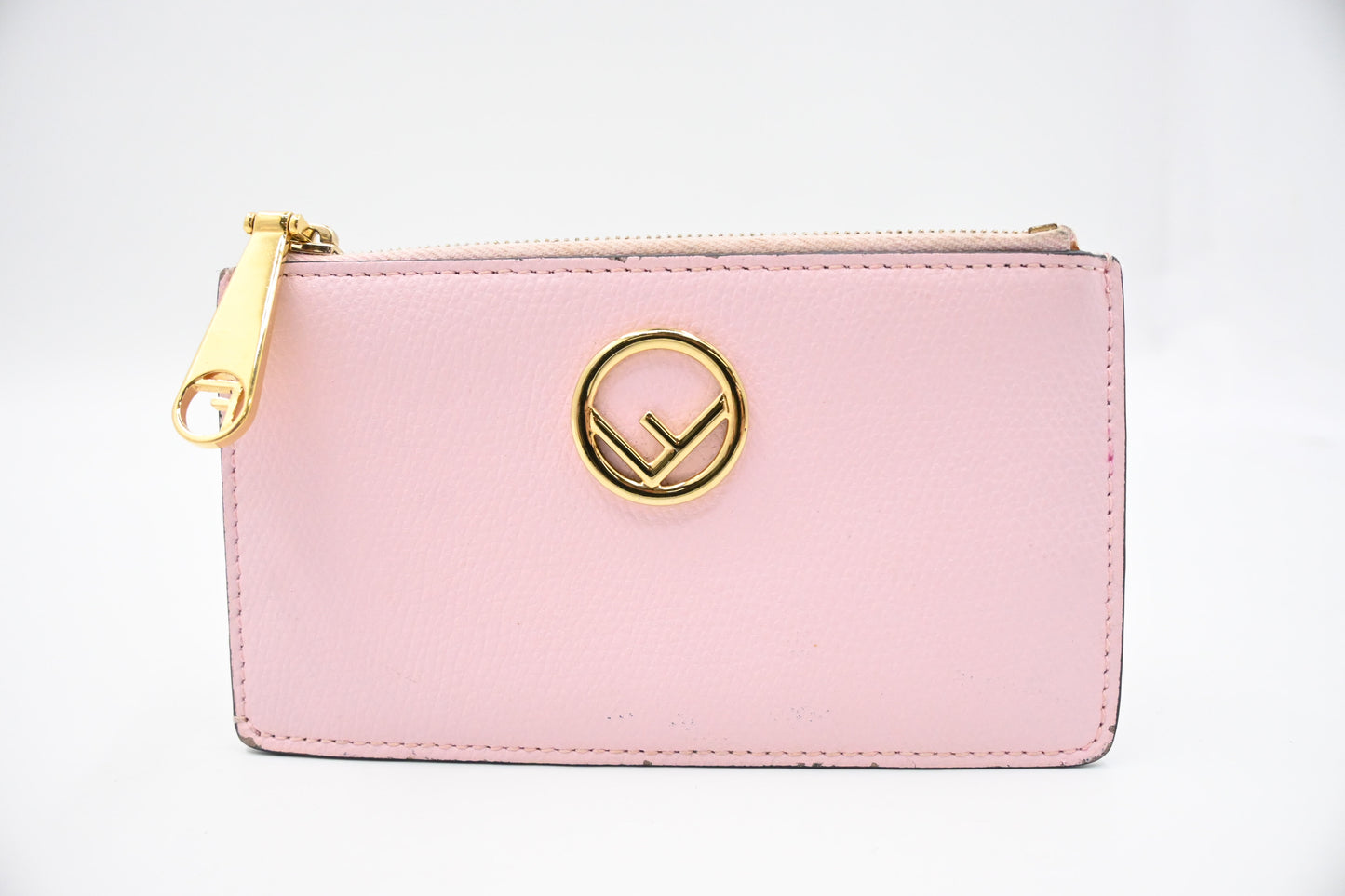Fendi Card Case in Pink Leather