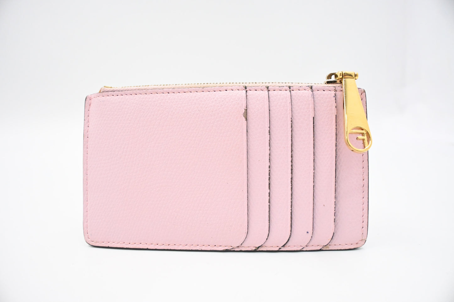 Fendi Card Case in Pink Leather