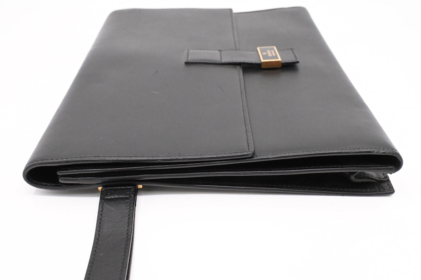 Gucci Wrist Clutch in Black Leather