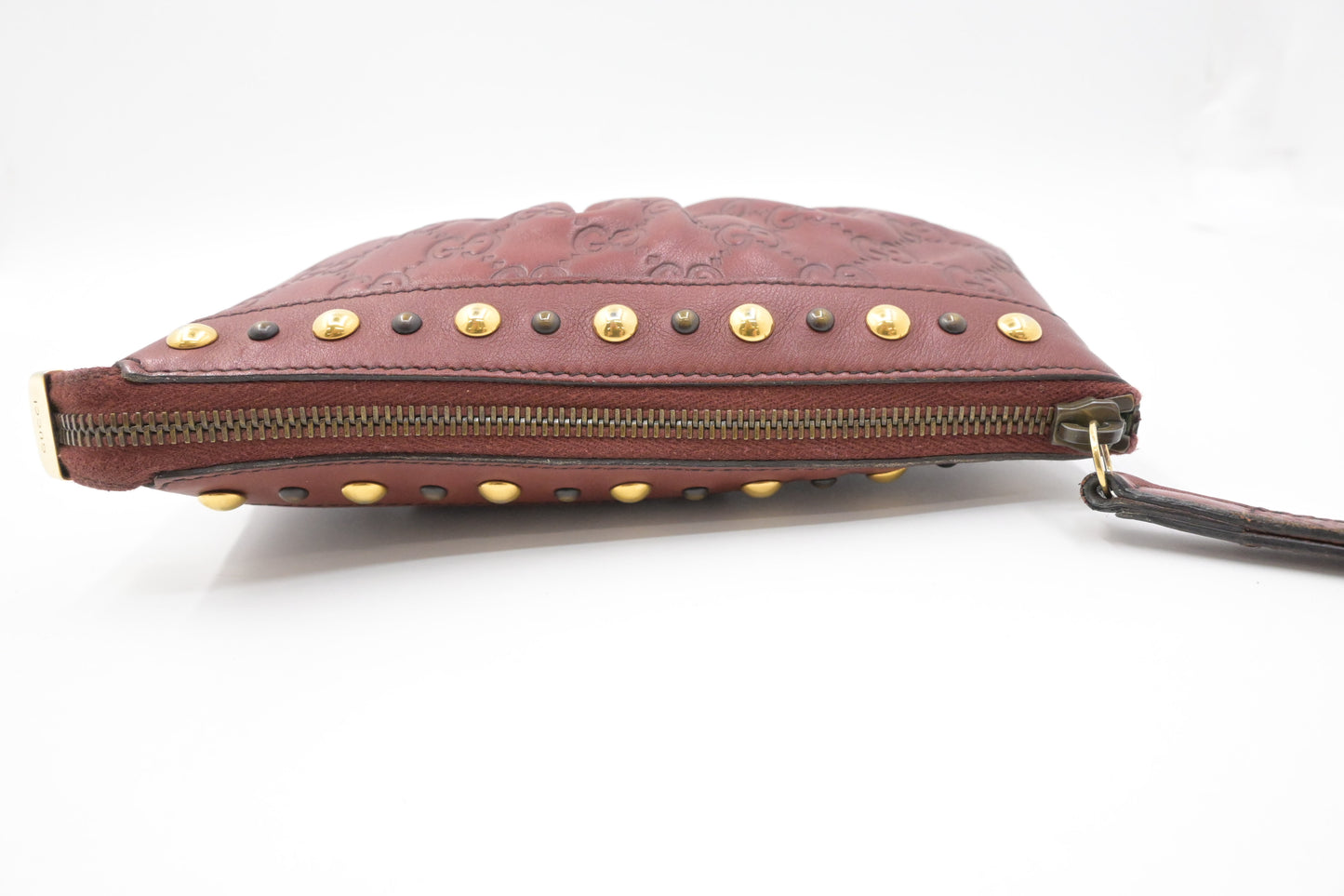 Gucci Pouch in Bordeaux Guccissima Leather