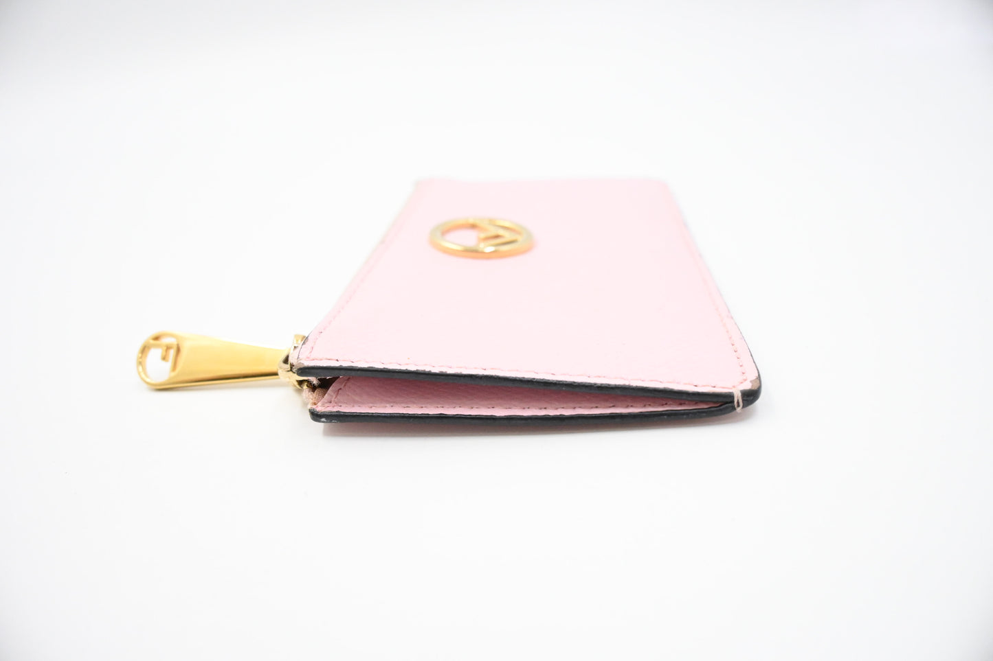 Fendi Card Case in Pink Leather