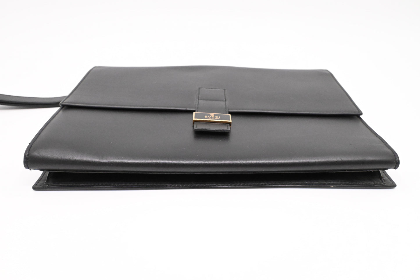 Gucci Wrist Clutch in Black Leather