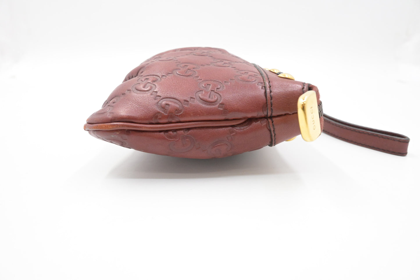 Gucci Pouch in Bordeaux Guccissima Leather