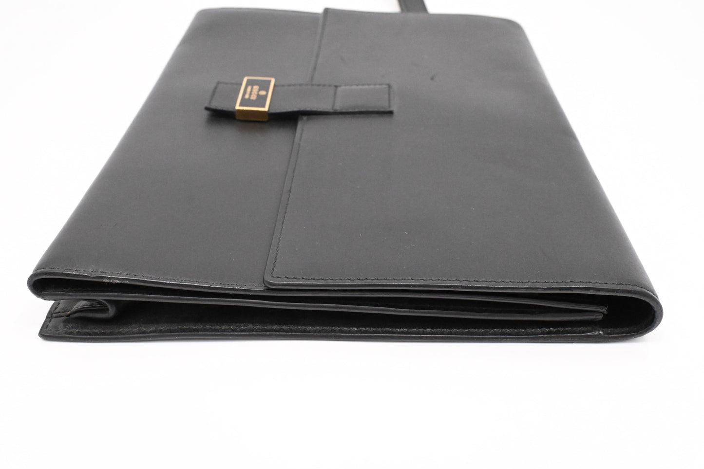 Gucci Wrist Clutch in Black Leather