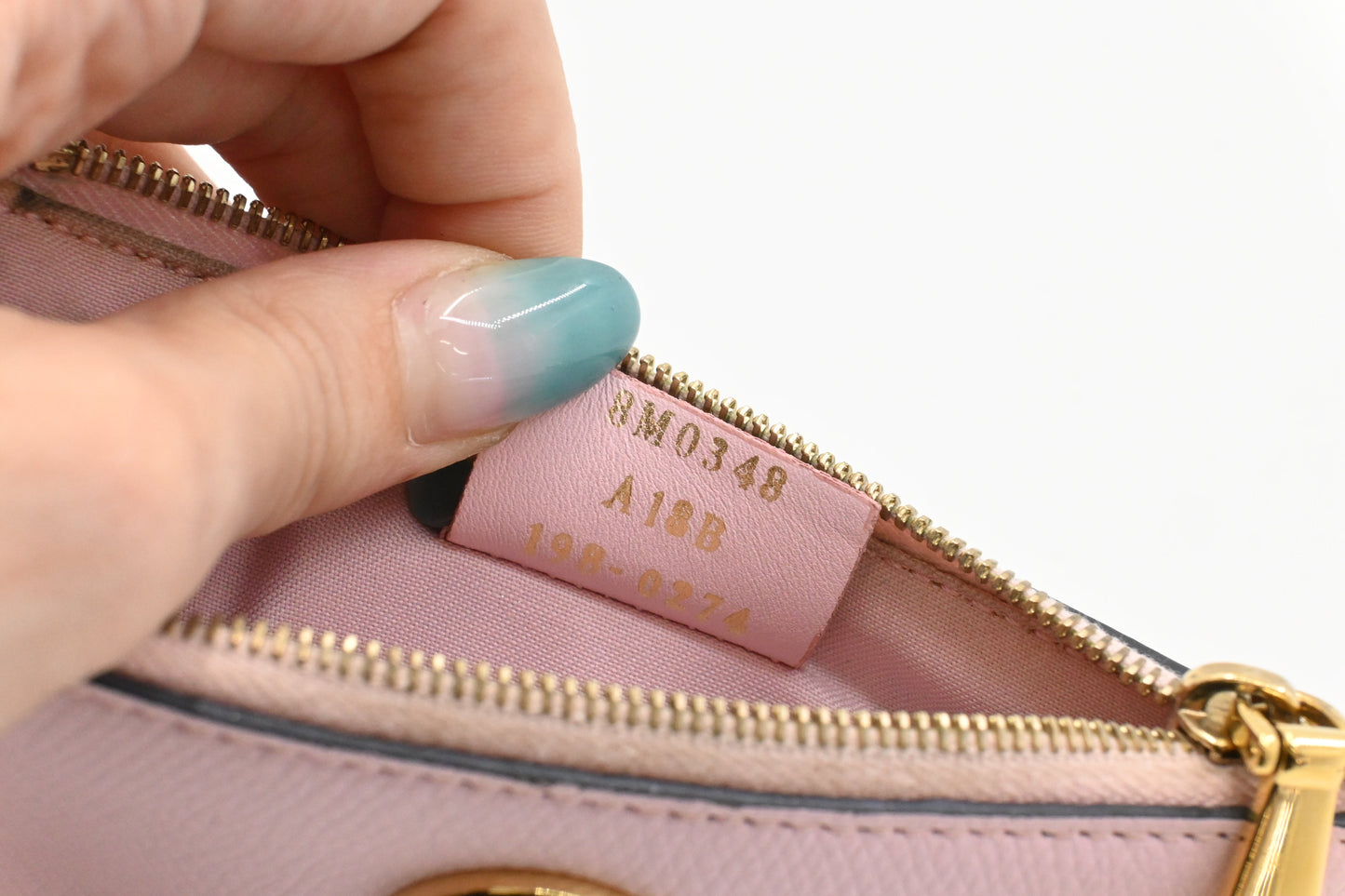 Fendi Card Case in Pink Leather