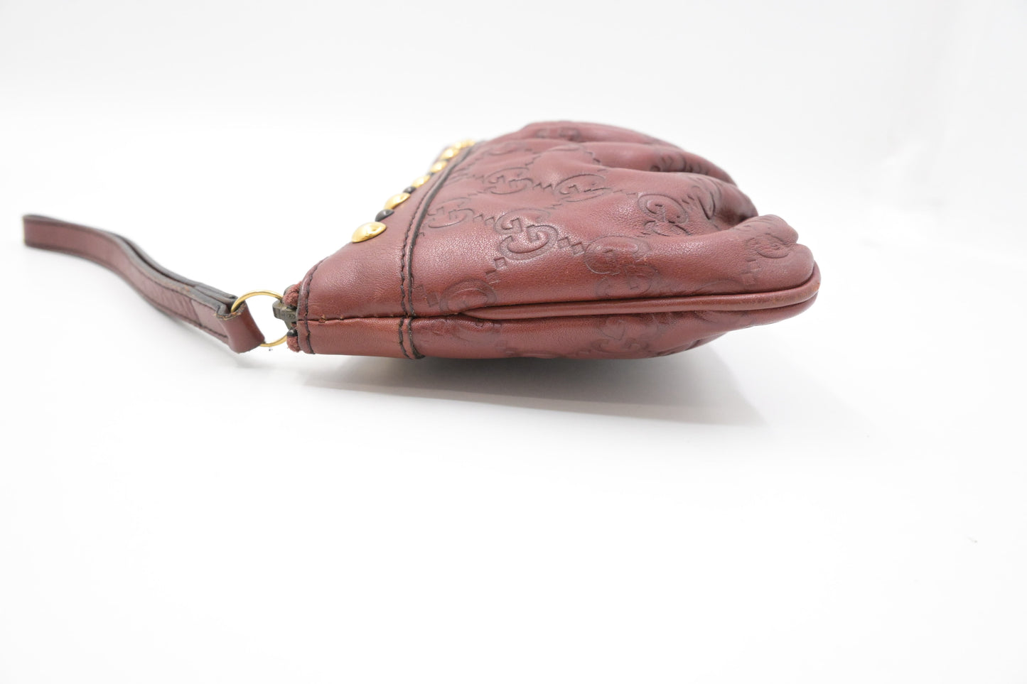 Gucci Pouch in Bordeaux Guccissima Leather