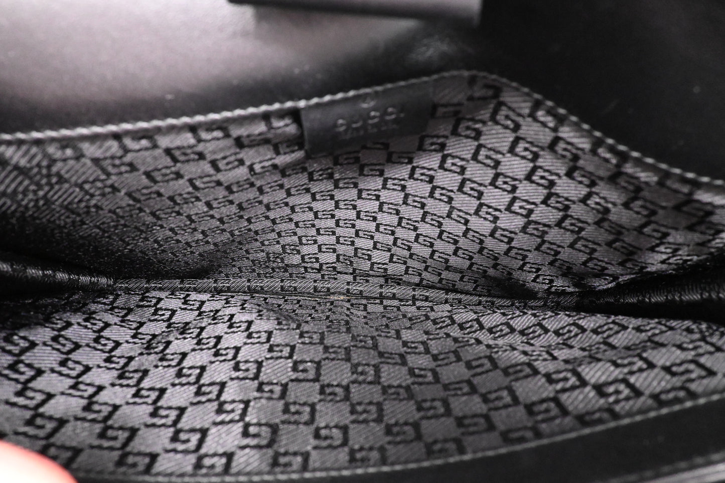 Gucci Wrist Clutch in Black Leather