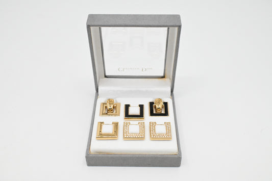 Dior Interchangable Clip-On Earring Set