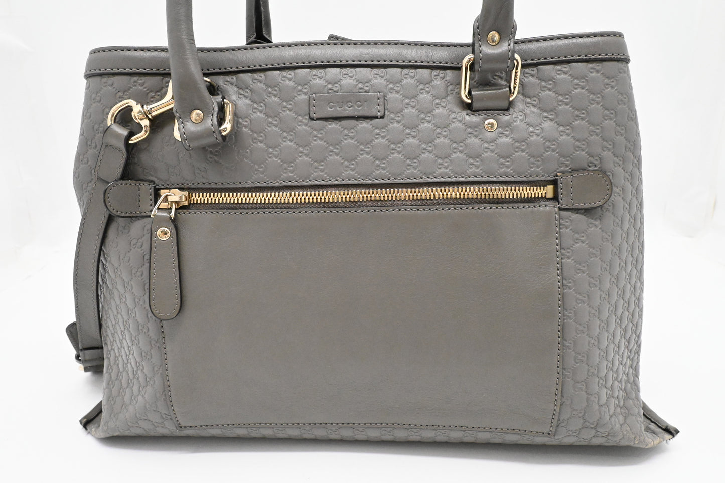 Gucci 2way Bag in Grey Microguccissima Leather
