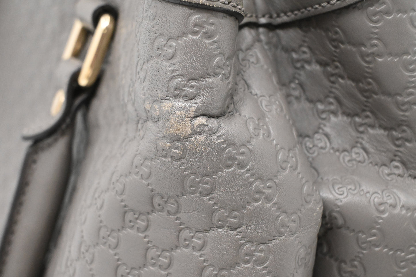 Gucci 2way Bag in Grey Microguccissima Leather
