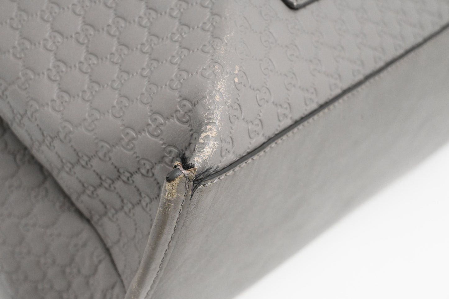 Gucci 2way Bag in Grey Microguccissima Leather