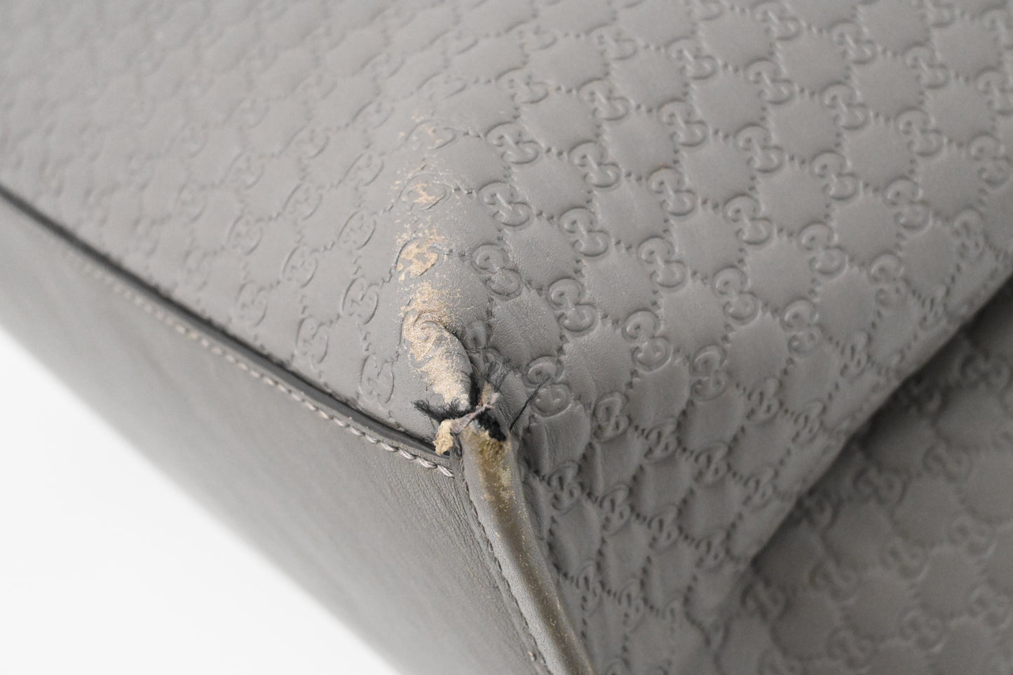 Gucci 2way Bag in Grey Microguccissima Leather