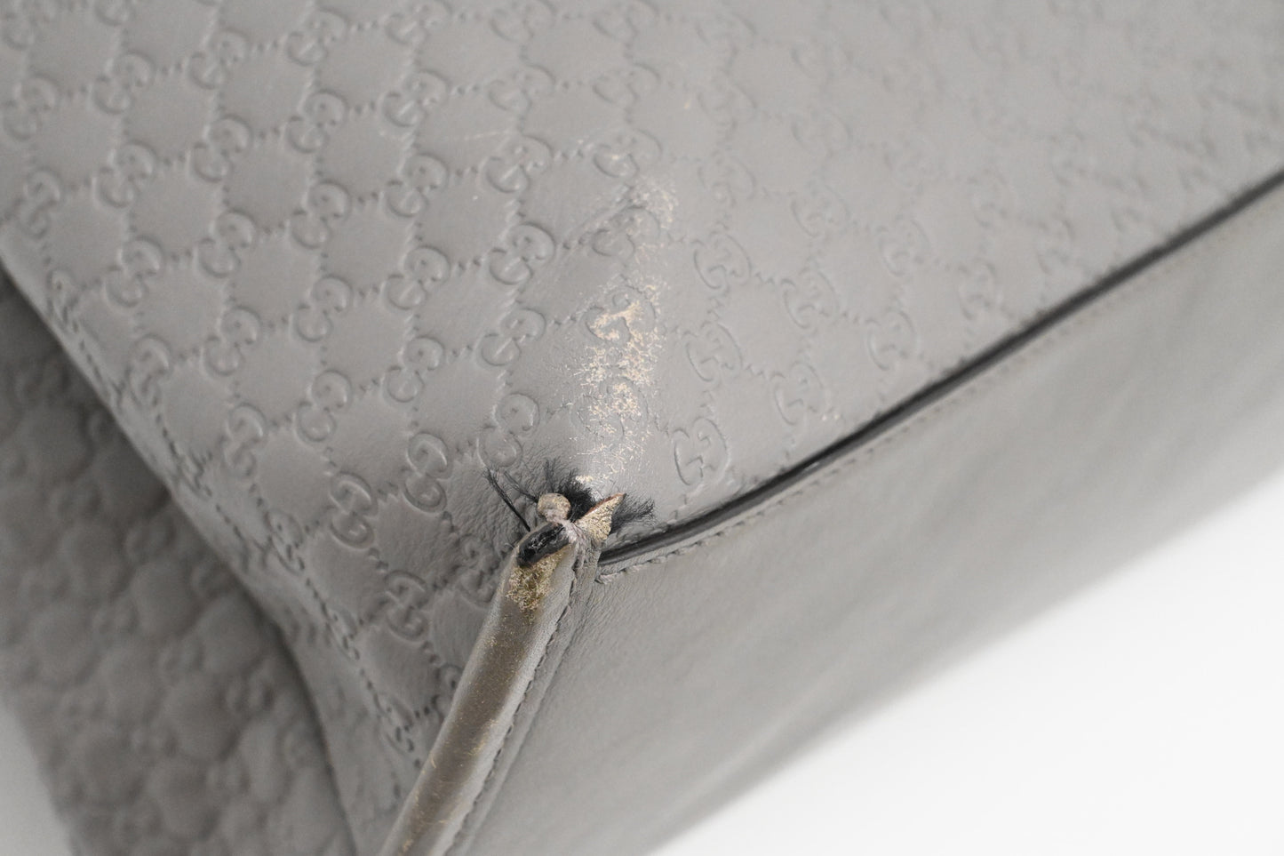 Gucci 2way Bag in Grey Microguccissima Leather