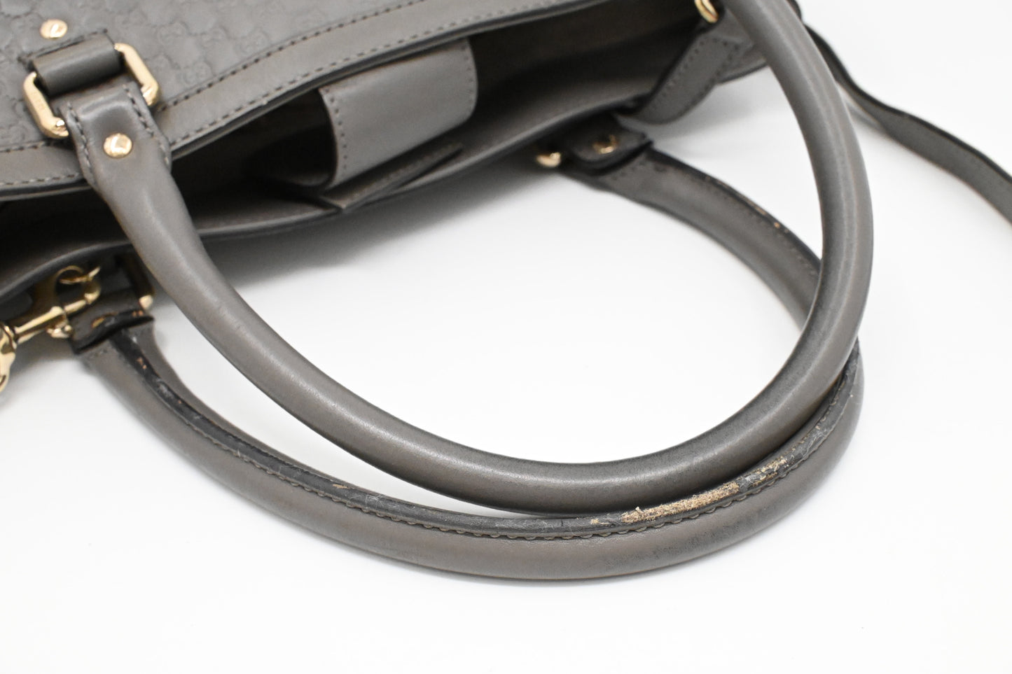 Gucci 2way Bag in Grey Microguccissima Leather