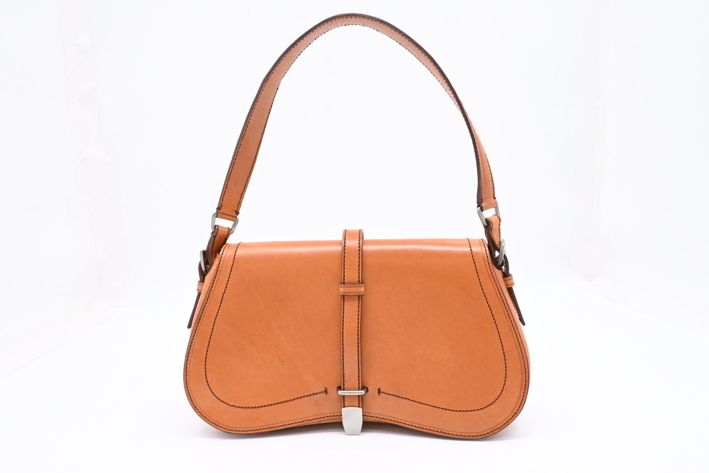 Prada Shoulder Bag in Brown Leather