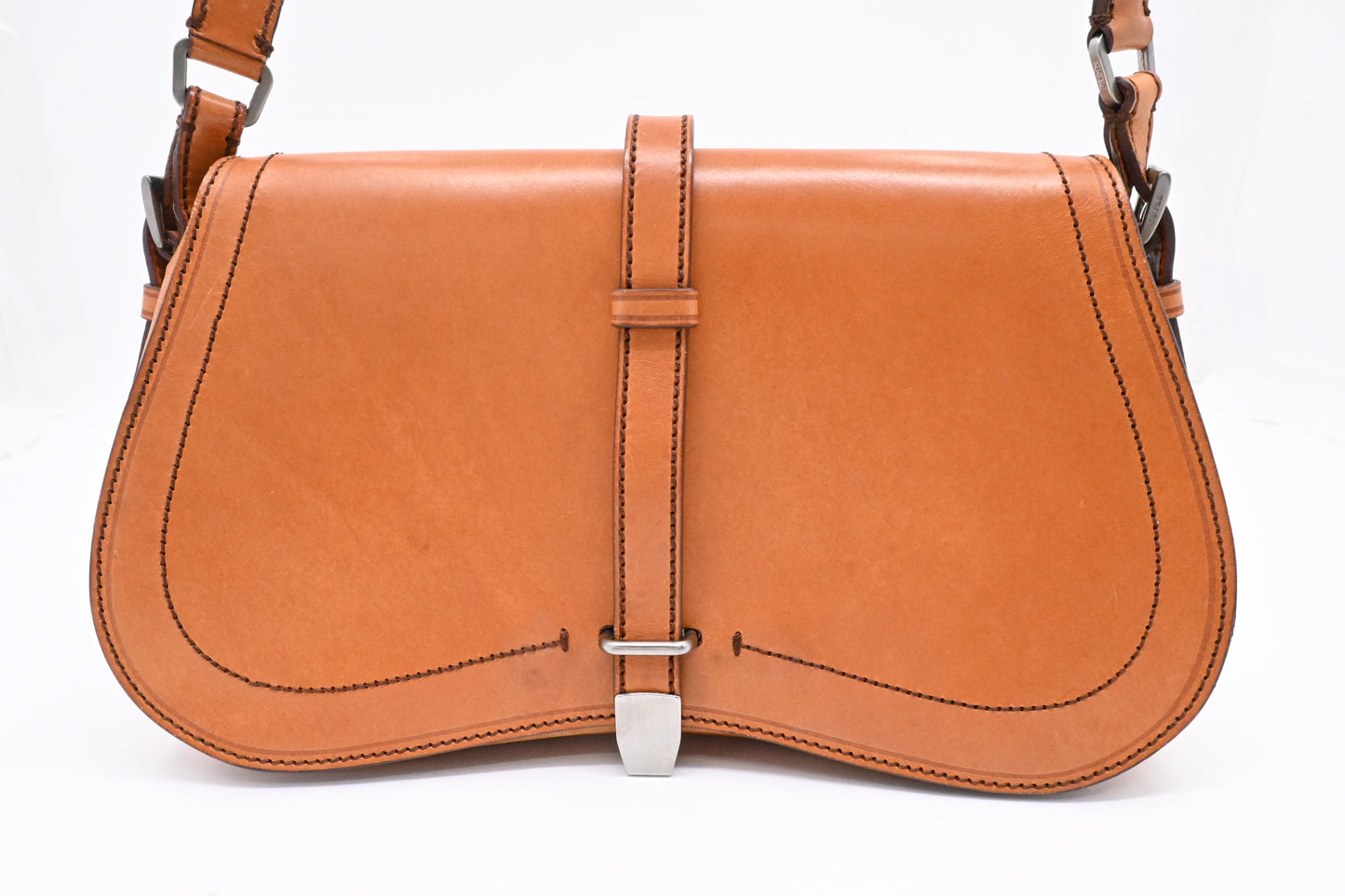 Prada Shoulder Bag in Brown Leather