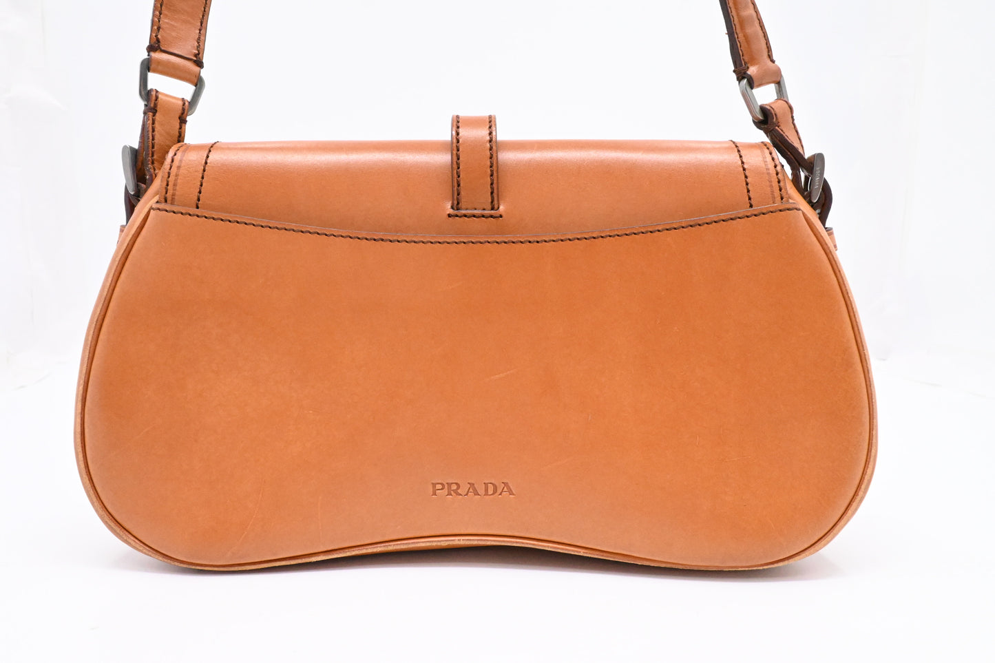 Prada Shoulder Bag in Brown Leather