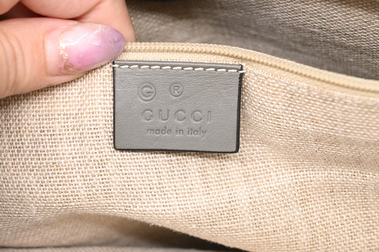 Gucci 2way Bag in Grey Microguccissima Leather