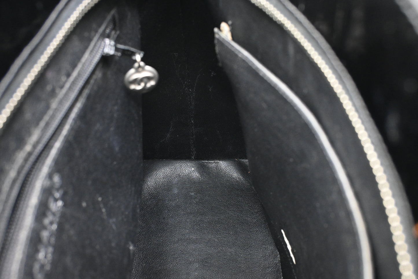 Chanel Medaillon Tote in Black Matelasse Patent Leather