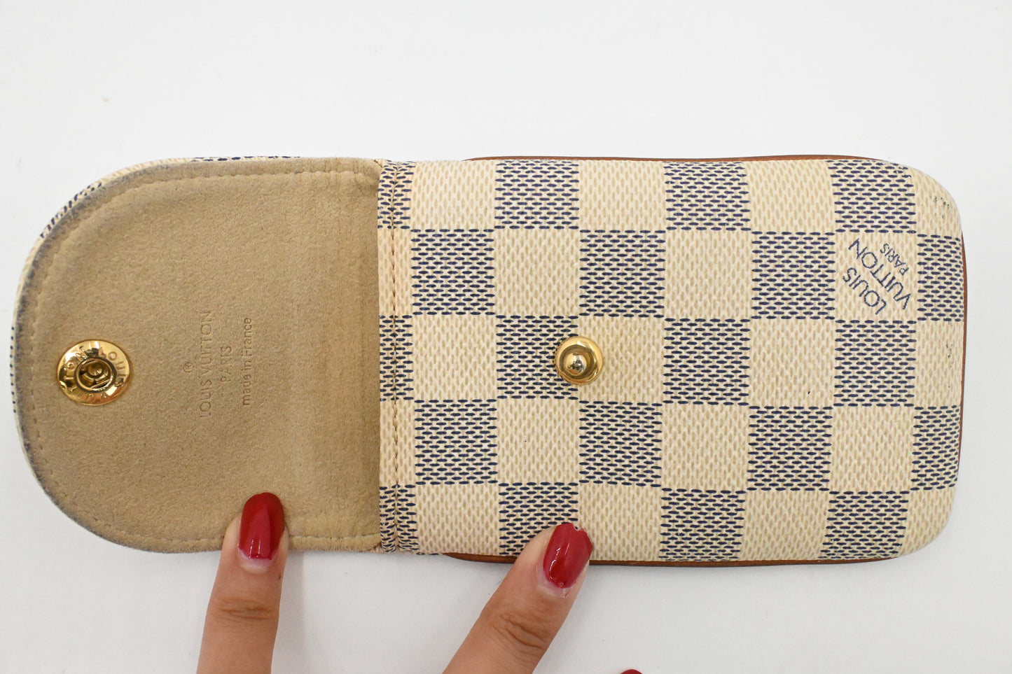 Louis Vuitton Chained Case in Damier Azur Canvas