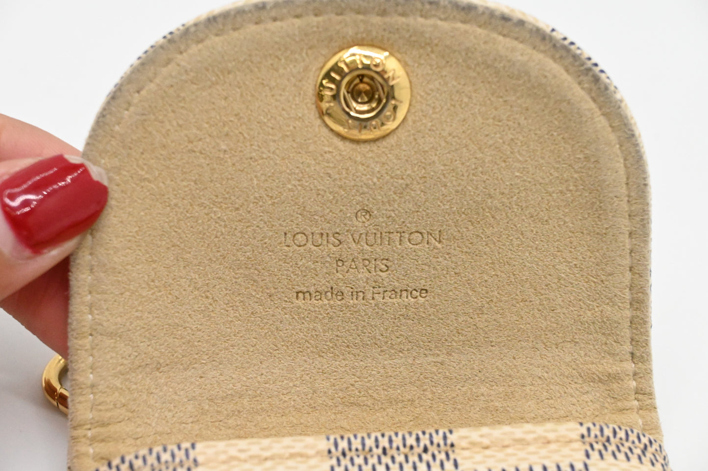 Louis Vuitton Chained Case in Damier Azur Canvas