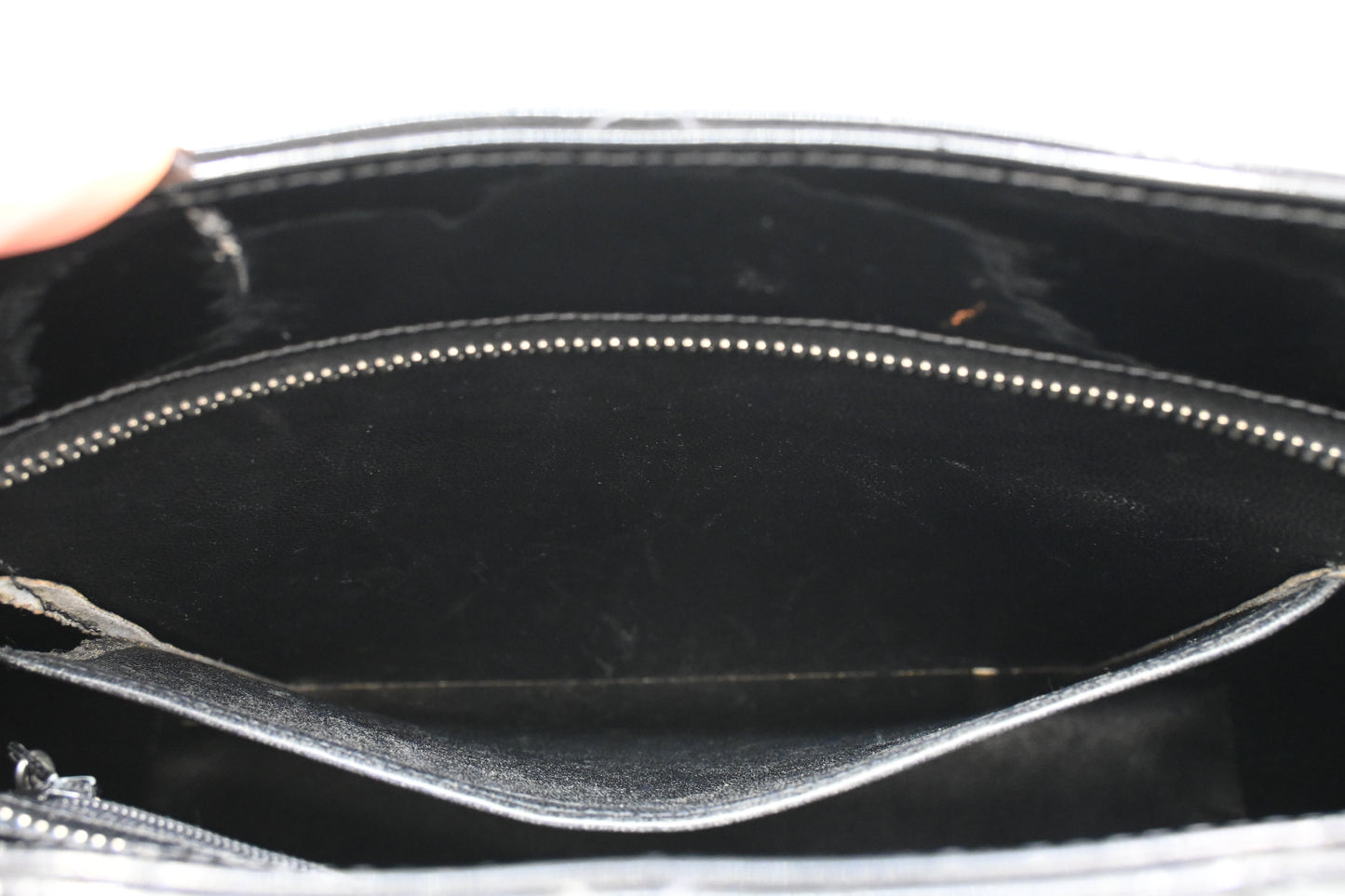 Chanel Medaillon Tote in Black Matelasse Patent Leather