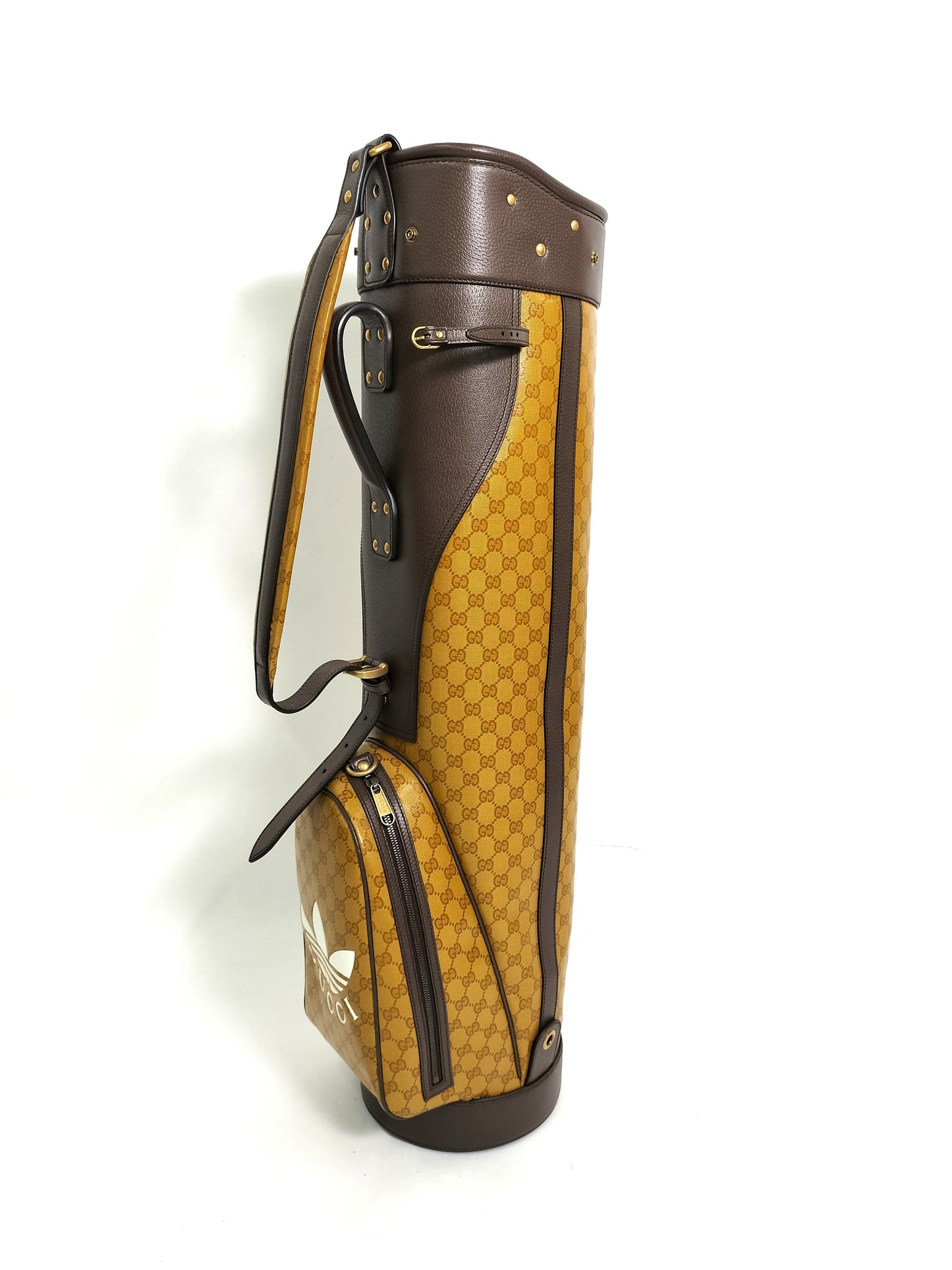 Gucci x Adidas Golf Caddy Bag in Yellow Coated Canvas