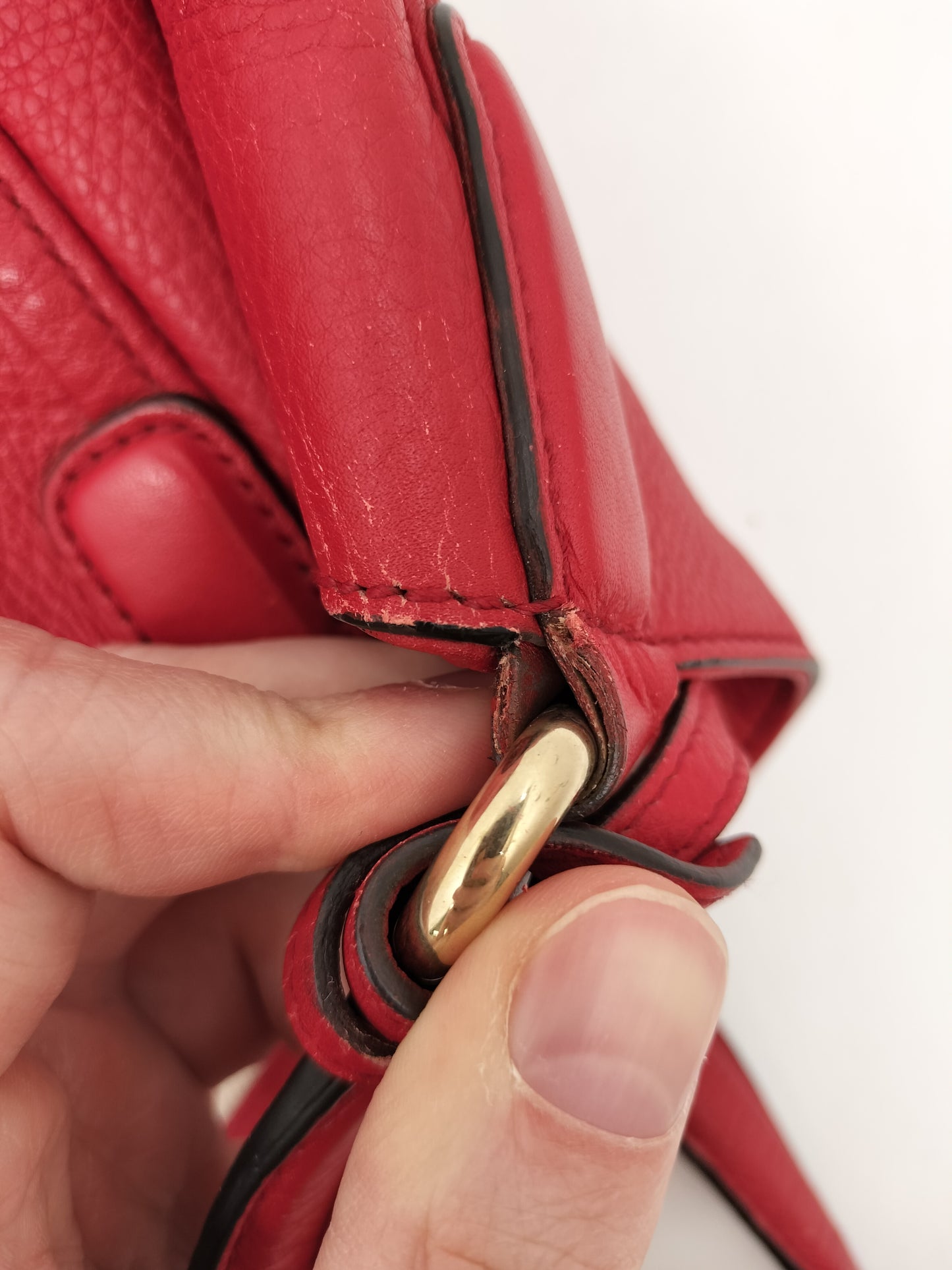 Gucci Soho Tote in Red Leather