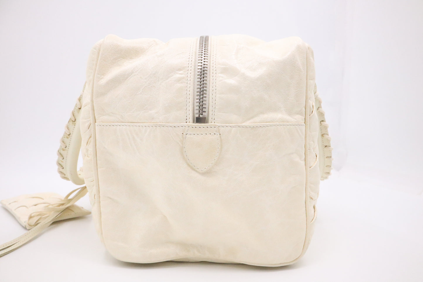 Balenciaga City Tote in Cream Quilted Leather